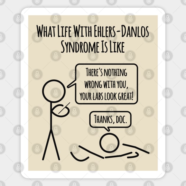 Life With Ehlers Danlos Syndrome: Labs Look Great Magnet by Jesabee Designs